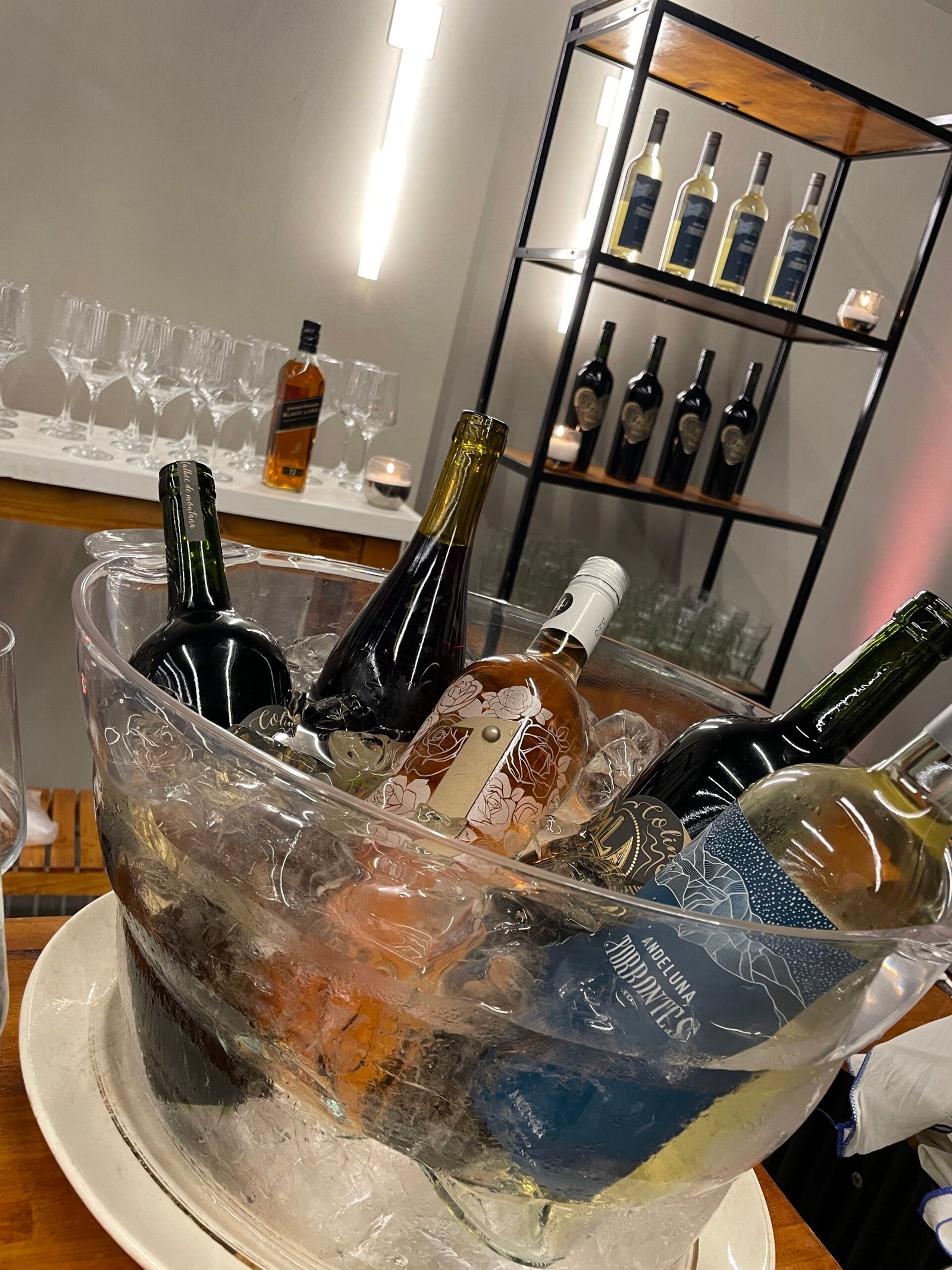 barra de vinos